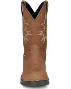 Tony Lama Men's Boom Saddle Cowhide Pull On Western Work Boots - Composite Toe  -Ariat Western Outfitters 2000362943 280 P4