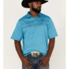 Cinch Men's ARENAFLEX Striped Short Sleeve Polo Shirt 