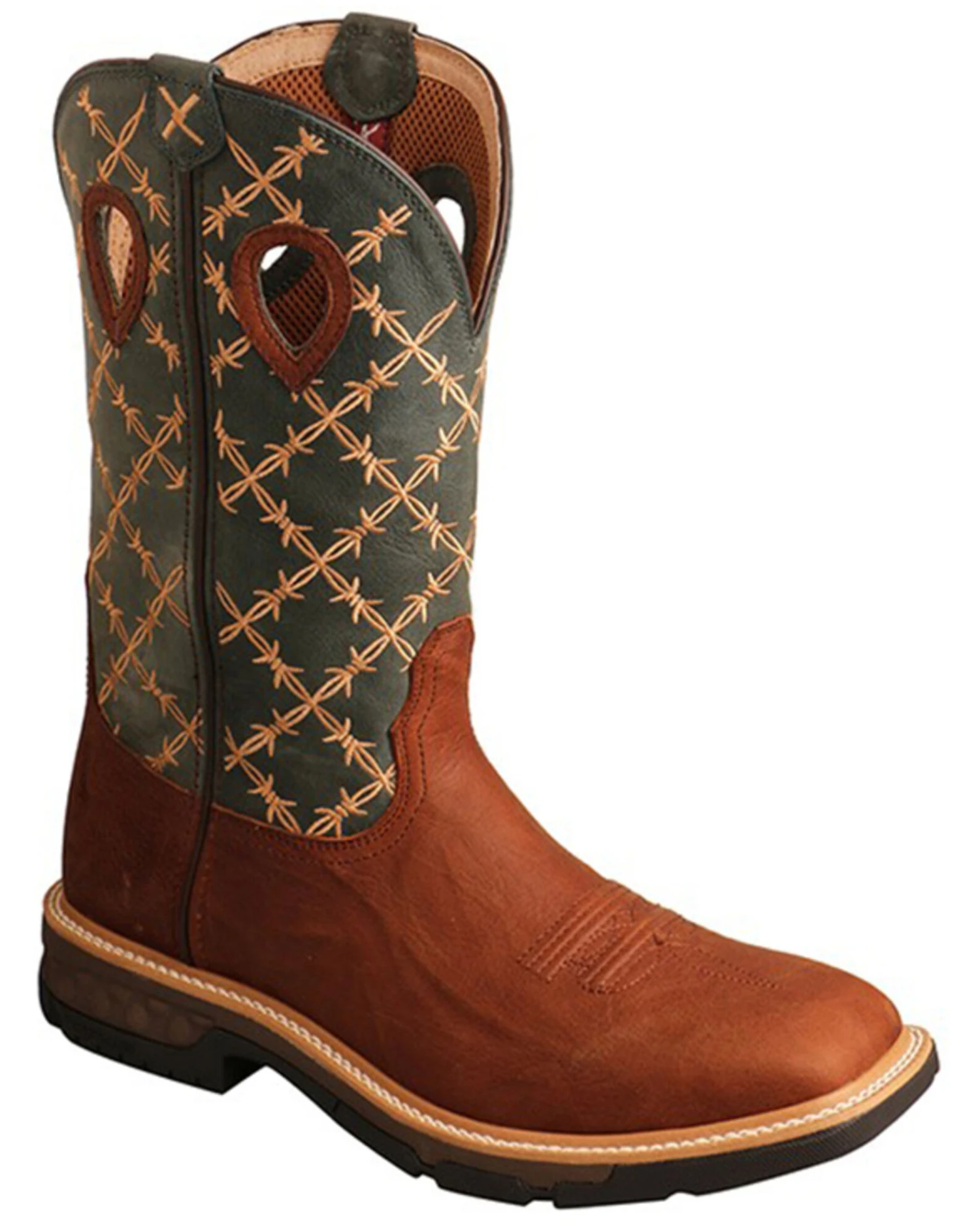 Twisted X Men's Barbed Wire Western Work Boots - Soft Toe 1 Twisted X Men's Barbed Wire Western Work Boots - Soft Toe