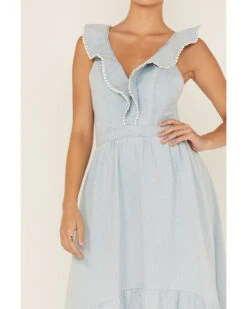 Molly Bracken Women's Ruffle Trim Cross Back Maxi Dress 6 Molly Bracken Women's Ruffle Trim Cross Back Maxi Dress -Ariat Western Outfitters 2000365795 450 P3