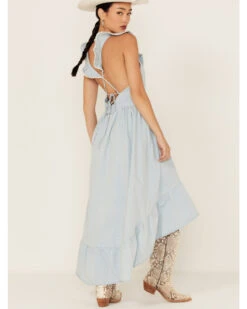 Molly Bracken Women's Ruffle Trim Cross Back Maxi Dress 7 Molly Bracken Women's Ruffle Trim Cross Back Maxi Dress -Ariat Western Outfitters 2000365795 450 P4