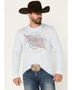 Wrangler Men's American Denim Long Sleeve T-Shirt