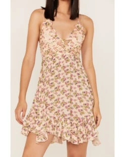Free People Women's Adella Floral Print Sleeveless Slip Dress -Ariat Western Outfitters 2000366151 650 P3