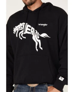 Wrangler Men's 75 Years Black Horse Graphic Hooded Sweatshirt  -Ariat Western Outfitters 2000366793 001 P3