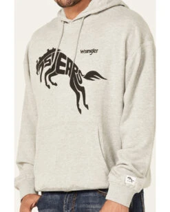 Wrangler Men's 75 Years Heather Gray Horse Graphic Hooded Sweatshirt 6 Wrangler Men's 75 Years Heather Gray Horse Graphic Hooded Sweatshirt -Ariat Western Outfitters 2000366795 070 P3