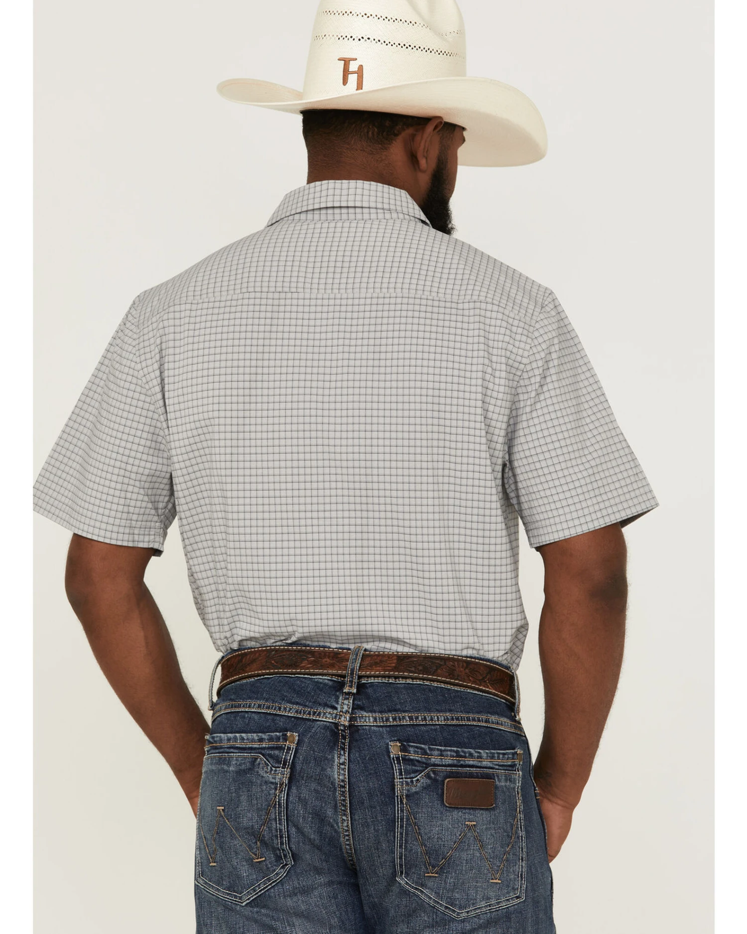 Kimes Ranch Men's Spyglass Mini Check Short Sleeve Button Down Western Shirt 4 Kimes Ranch Men's Spyglass Mini Check Short Sleeve Button Down Western Shirt - Image 4