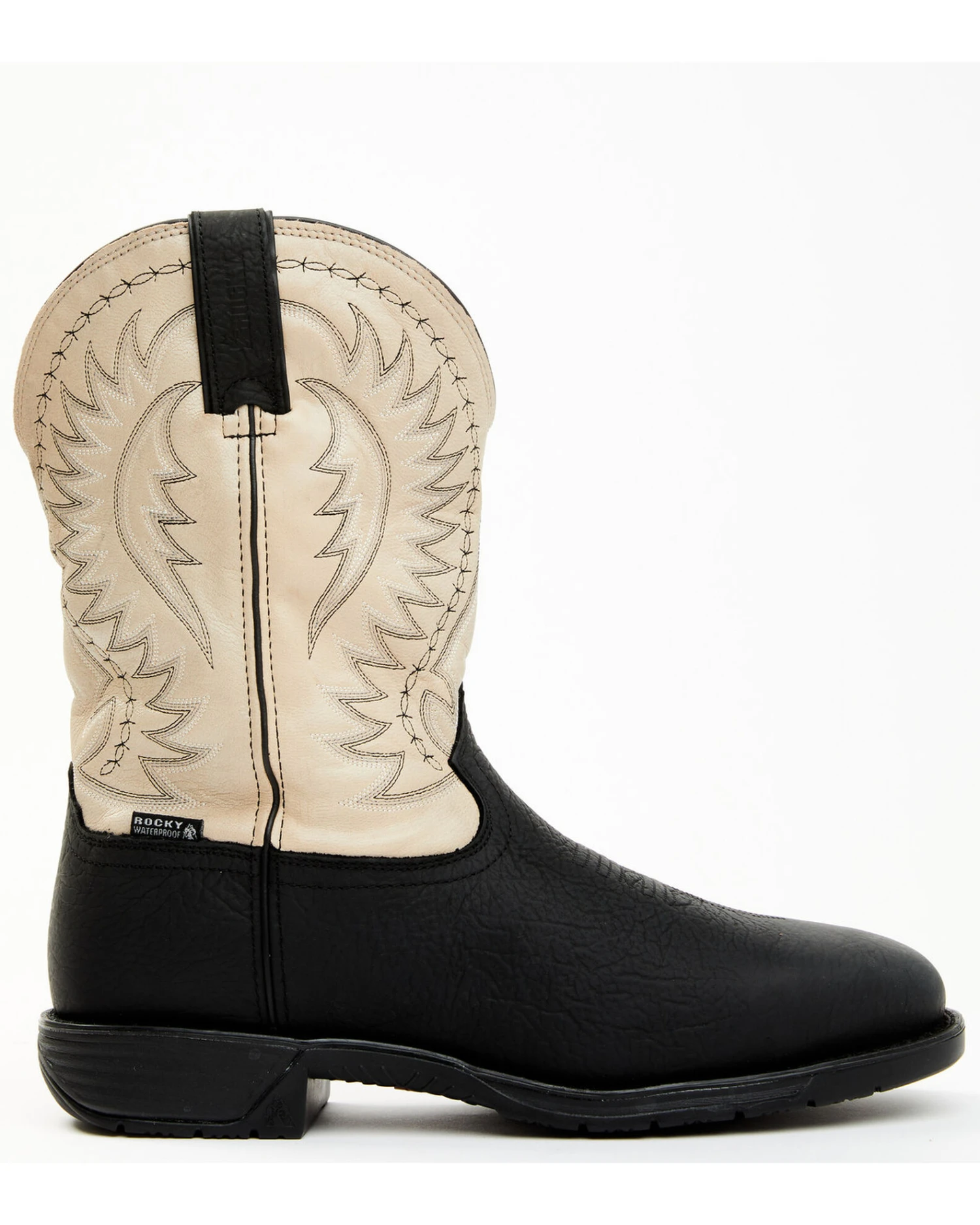 Rocky Men's Rugged Trail Pull On Western Work Boots - Steel Toe 2 Rocky Men's Rugged Trail Pull On Western Work Boots - Steel Toe - Image 2