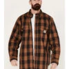 Carhartt Men's FR Force Rugged Flex® Loose Fit Twill Plaid Print Long Sleeve Button Down Shirt