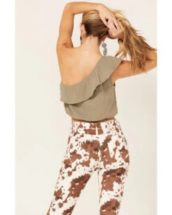 Jolt Women's One-Shoulder Ruffle Crop Top -Ariat Western Outfitters 2000371513 220 P4