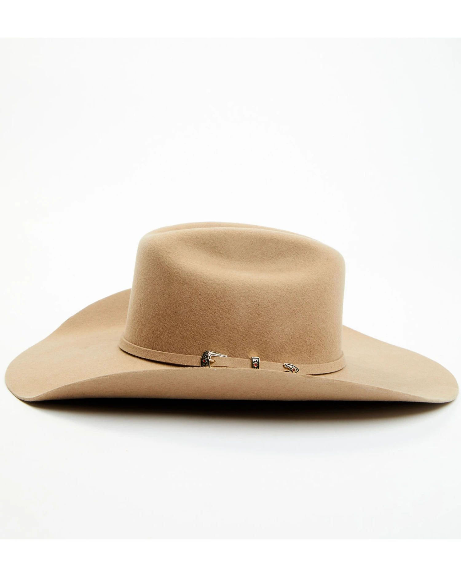 ProHats Men's Precreased Buckle Band Wool Felt Western Hat 3 ProHats Men's Precreased Buckle Band Wool Felt Western Hat - Image 3