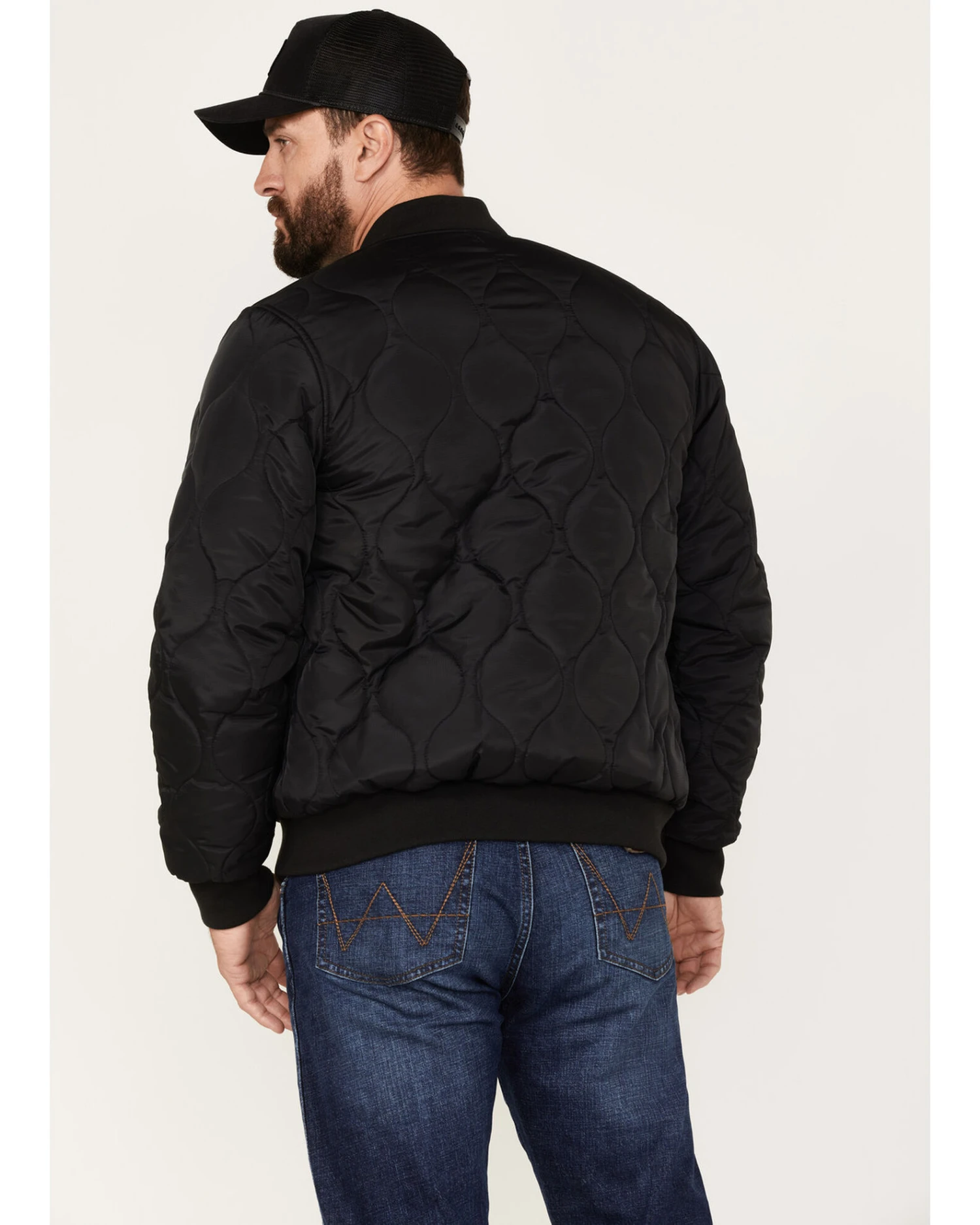 Brixton Men's Dillinger Quilted Bomber Jacket 4 Brixton Men's Dillinger Quilted Bomber Jacket - Image 4