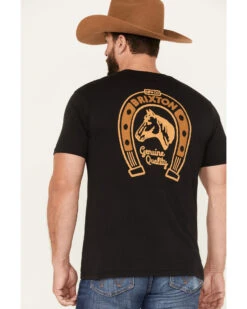 Brixton Men's Horseshoe Graphic Short Sleeve Tailored T-Shirt  -Ariat Western Outfitters 2000372581 001 P4