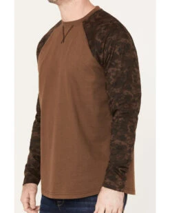 Cody James Men's Camo Color Block Long Sleeve Baseball Work T-Shirt  -Ariat Western Outfitters 2000373069 200 P3