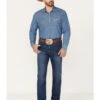 Blue Ranchwear Men's Montana Medium Wash Stackable Straight Stretch Denim Jeans
