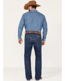 Blue Ranchwear Men's Montana Medium Wash Stackable Straight Stretch Denim Jeans -Ariat Western Outfitters 2000373438 414 P3