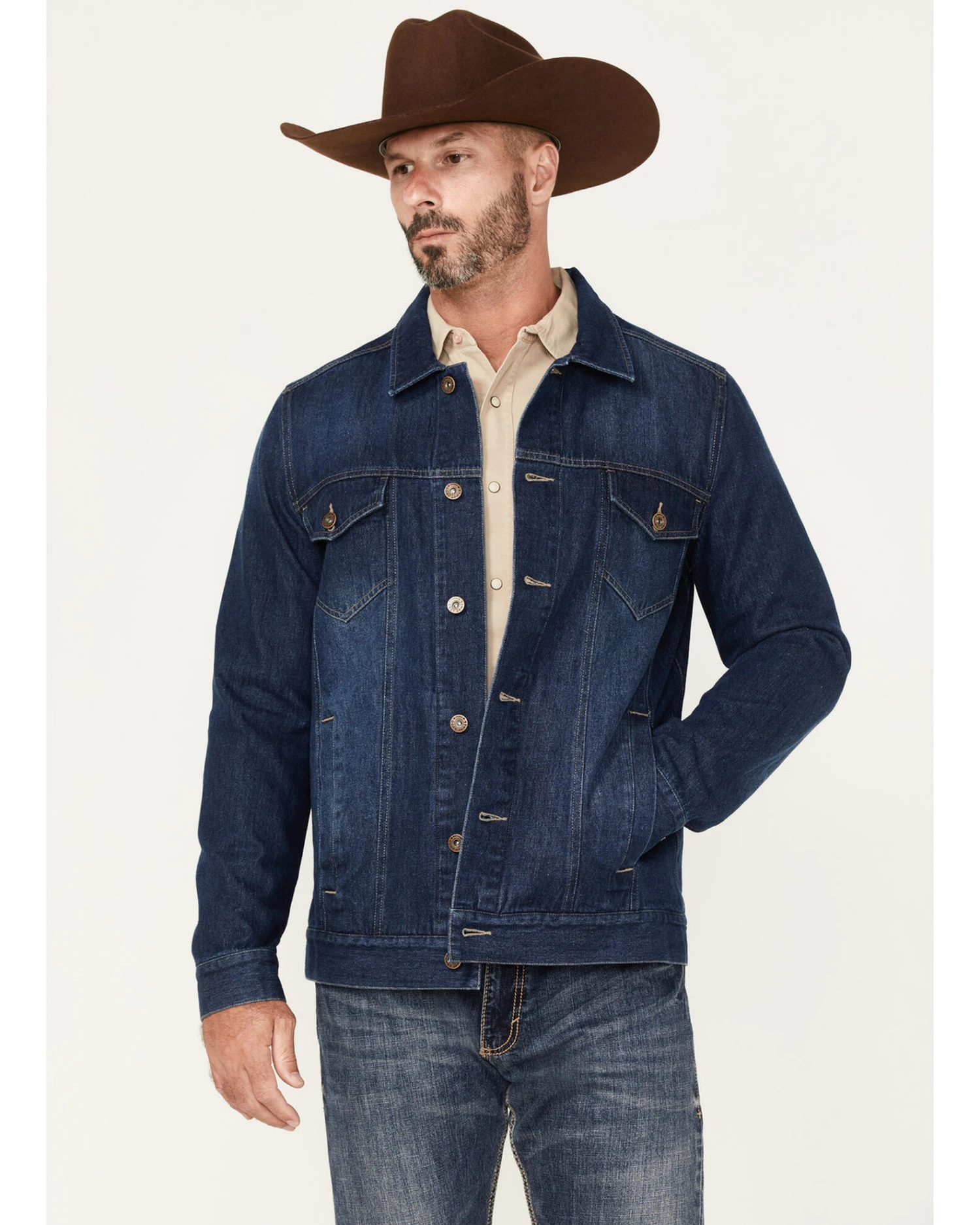 Cody James Men's Coasting Medium Wash Unlined Denim Jacket 2 Cody James Men's Coasting Medium Wash Unlined Denim Jacket - Image 2