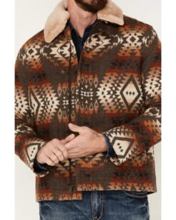 Pendleton Men's Silverton Shearling Collar Wool Coat -Ariat Western Outfitters 2000374621 200 P3