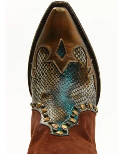 Idyllwind Women's Leap Snake Suede Leather Western Boots - Snip Toe  -Ariat Western Outfitters 2000374780 200 P6