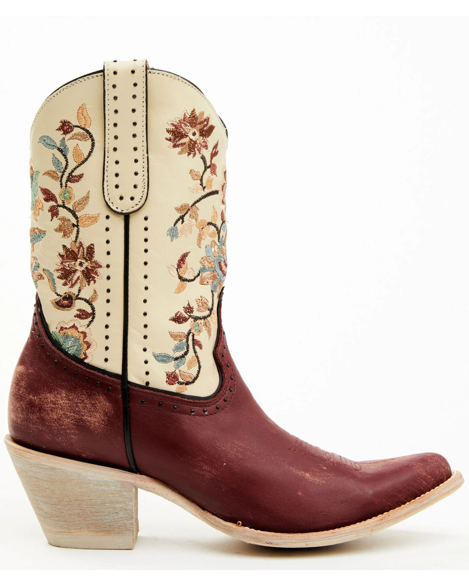 Yippee Ki Yay By Old Gringo Women's Bruni Floral Embroidered Studded Western Boots - Medium Toe 2 Yippee Ki Yay By Old Gringo Women's Bruni Floral Embroidered Studded Western Boots - Medium Toe - Image 2