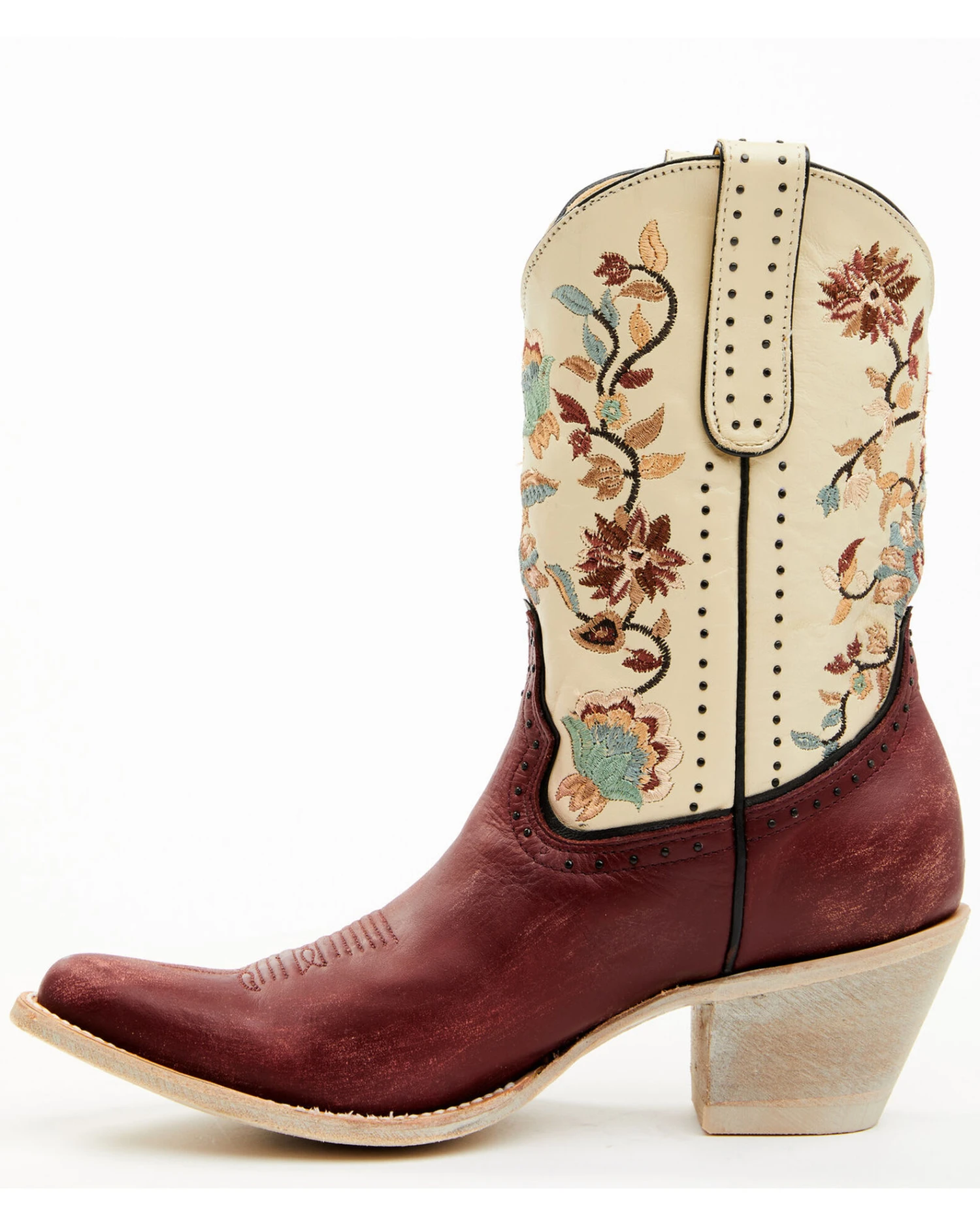 Yippee Ki Yay By Old Gringo Women's Bruni Floral Embroidered Studded Western Boots - Medium Toe 3 Yippee Ki Yay By Old Gringo Women's Bruni Floral Embroidered Studded Western Boots - Medium Toe - Image 3