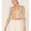 Free People Women's Angelina Floral Print Crop Top