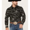 Rock & Roll Denim Panhandle Men's Vintage 46 Print Long Sleeve Snap Shirt