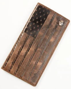 Hooey Men's Brown Liberty Rope Embossed Rodeo Wallet