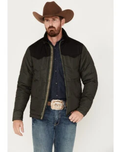 Kimes Ranch Men's Cold Quilted Color Block Zip Jacket