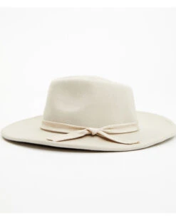Nikki Beach Women's Cream Mink Britt Ribbon Band Fedora Hat  -Ariat Western Outfitters 2000381581 110 P3