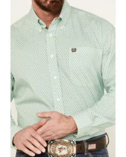 Cinch Men's Floral Print Long Sleeve Button Down Western Shirt -Ariat Western Outfitters 2000383976 330 P3