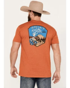 Ariat Men's Old Faithful Graphic Short Sleeve T-Shirt -Ariat Western Outfitters 2000384482 220 P4