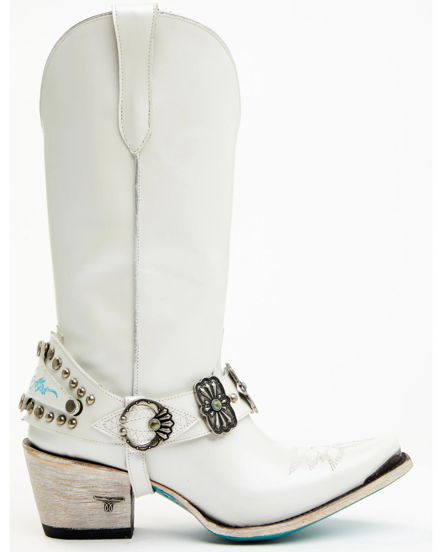 Boot Barn X Lane Women's Exclusive The New Mrs. Satin Pearl Western Bridal Boots - Snip Toe 2 Boot Barn X Lane Women's Exclusive The New Mrs. Satin Pearl Western Bridal Boots - Snip Toe - Image 2