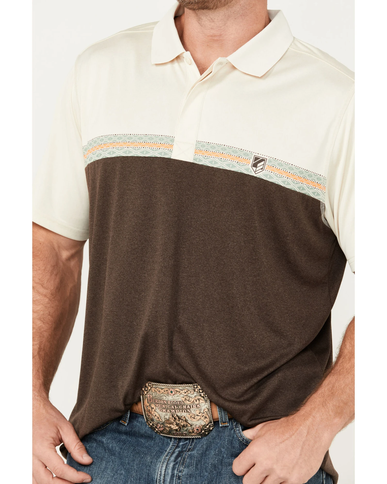RANK 45 Men's Bull Dogger Short Sleeve Polo 2 RANK 45 Men's Bull Dogger Short Sleeve Polo - Image 2