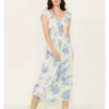 Free People Women's Floral Forget Me Not Midi Dress